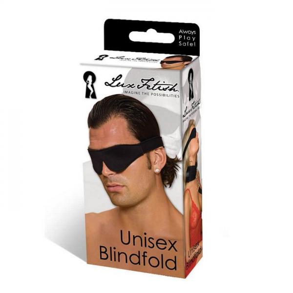 Lux Fetish Unisex Blindfold Black Sex Toy Product