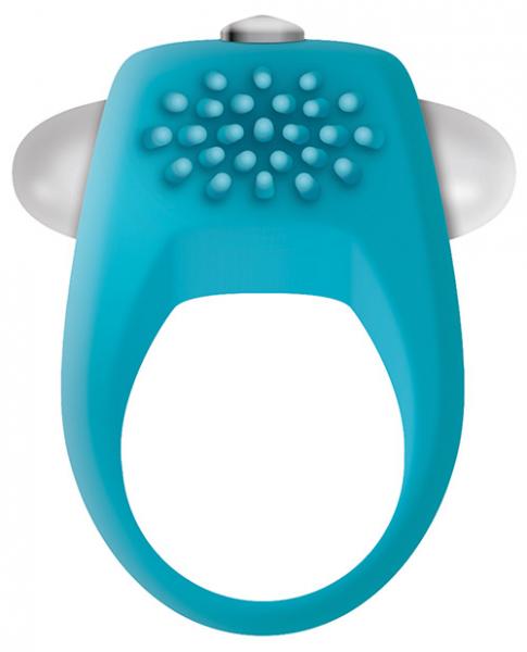 The Teal Tickler Vibrating Cock Ring  Sex Toy Product