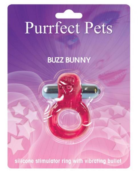 Purrrfect Pets Buzz Bunny Stimulator With Vibrating Bullet Purple