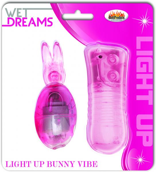 Light Up Pleasure Bunny Egg Pink Vibrator Sex Toy Product