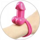 Pecker Lastic Hair Tie Pink Sex Toy Product