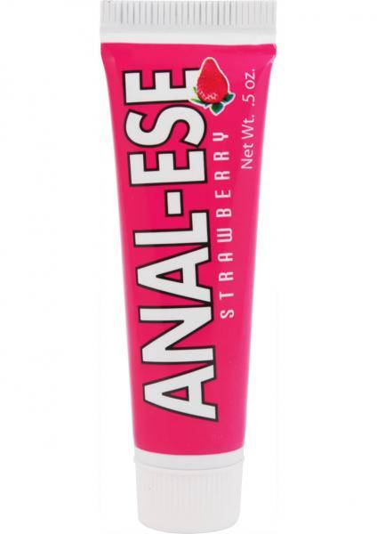 Anal-Ese Soft Packaging Lubricant .5oz Strawberry Sex Toy Product