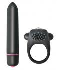 Intense Cockring & Bullet Vibrator Black Sex Toy Product