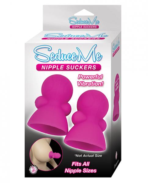 Seduce Me Vibrating Nipple Suckers Pink Sex Toy Product