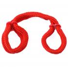 Fetish Fantasy Silk Rope Love Cuffs Red Sex Toy Product