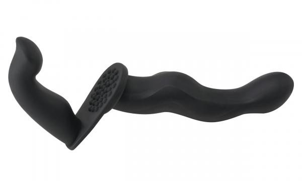 7 Inch Silicone Penetrix Dual-Ended Dildo - Black Sex Toy Product
