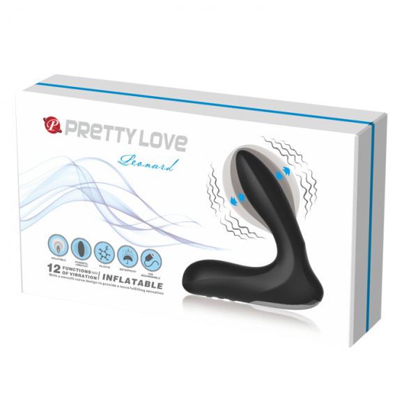 Pretty Love Anal Stimulator Inflatable 12 Function Black Sex Toy Product