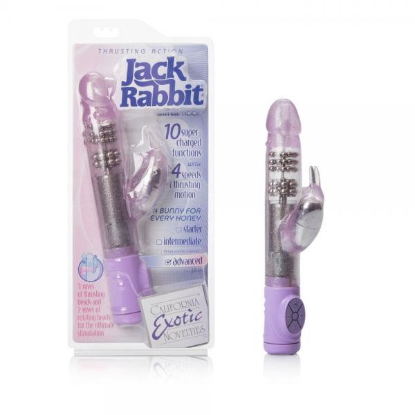 Thrusting Action Jack Rabbit Vibrator Purple Sex Toy Product