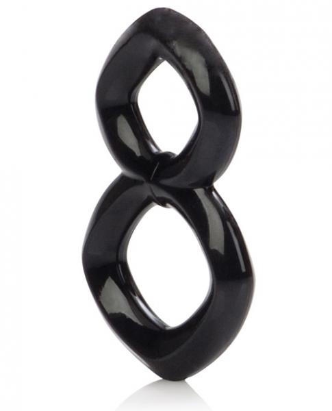 Crazy 8 Enhancer Double Cock Ring Black Sex Toy Product