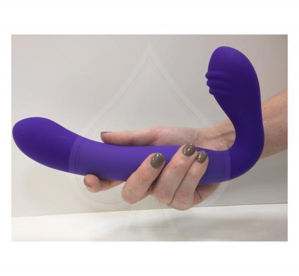 Rechargeable Silicone Love Rider Strapless Strap-on - Purple Sex Toy Product