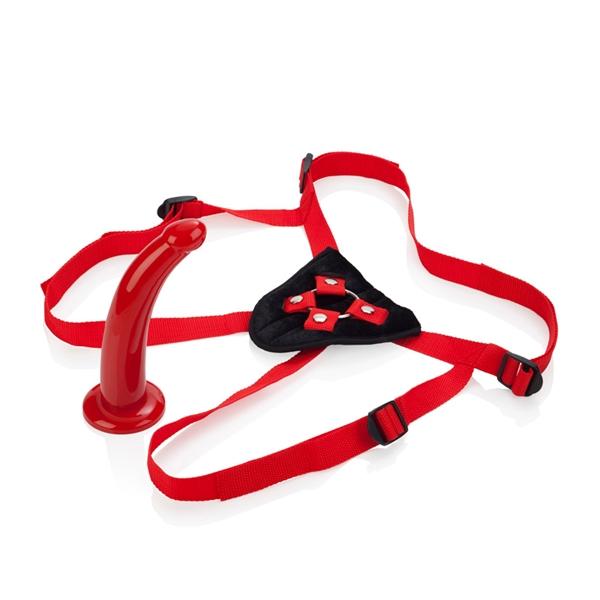 Red Rider Adjustable Strap On With 7 Inch Dong Sex Toy Product