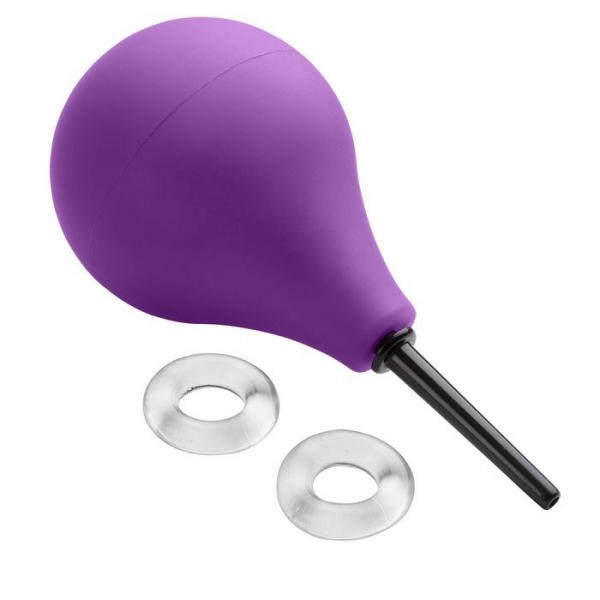 Cloud 9 Fresh + Deluxe Anal Soft Tip Enema Douche 7.6oz EZ Squeeze Bulb & 2 C-rings Sex Toy Product