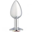 Cloud 9 Gems Silver Chromed Anal Plug Small Sex Toy Product