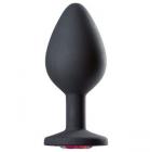 Cloud 9 Gems Black Silicone Anal Plug Medium Sex Toy Product