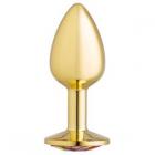 Cloud 9 Gems Gold Anal Plug Small Sex Toy Product