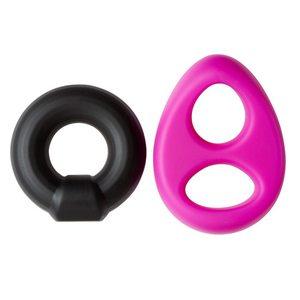 Pro Sensual Silicone Tear Drop Ring & Donut Sling 2 Pack Sex Toy Product