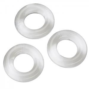 Cloud 9 Cock Ring Combo 3 Clear Smooth Sex Toy Product