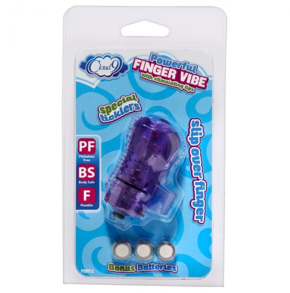 Cloud 9 Finger Vibe with Stimulating Tips Sex Toy Product