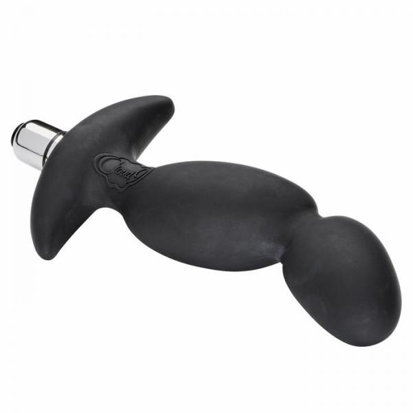 Pro Sensual Soft Angled Tip Anal Prostate Massager Black Bonus C Rings Sex Toy Product