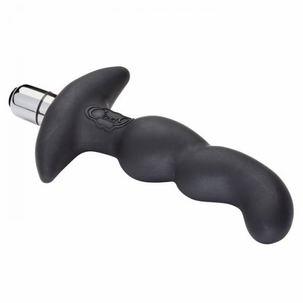 Pro Sensual Soft Angled Tip Prostate Anal Massager Black Bonus C Rings Sex Toy Product