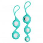 Cloud 9 Health & Wellness Borosilicate Kegel Training Set - Teal Sex Toy Product