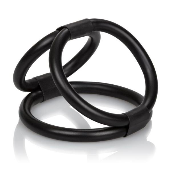 Quick Release Cock Cage Triple Helix Enhancer Black Sex Toy Product