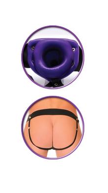 For Him Or Her Hollow Strap On Purple	 Sex Toy Product