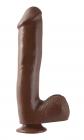 Basix Rubber Works 10 inches Dong Suction Cup Brown Sex Toy Product