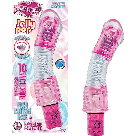 Orgasmalicious Jelly Pop Pink Vibrator Sex Toy Product