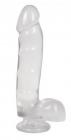 Jelly Jewels C*ck And Balls With Suction Cup 8 Inch Diamond	 Sex Toy Product