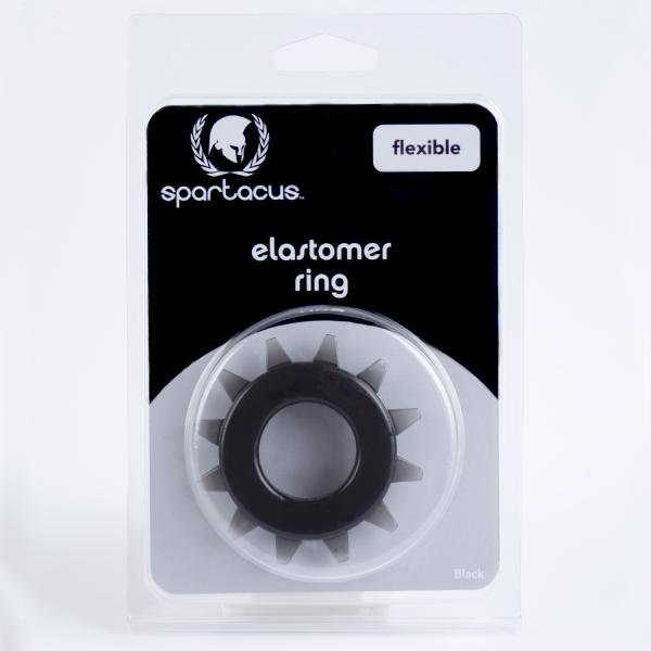 Stud Elastomer Cock Ring Black Sex Toy Product