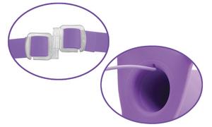 Fetish Fantasy Elite 6 inches Vibrating Hollow Strap On Purple Sex Toy Product
