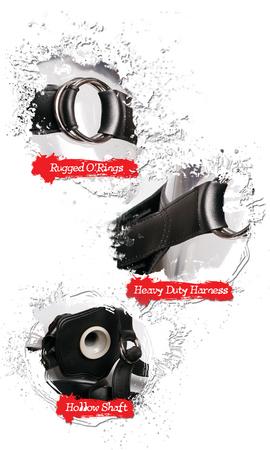 Fetish Fantasy Extreme Hollow 12in Strap On Black Sex Toy Product