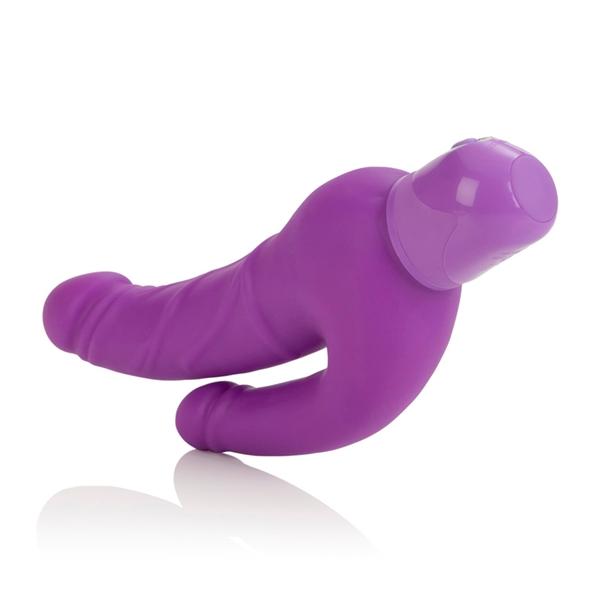 Power Stud Over & Under Vibrator Waterproof Purple Sex Toy Product