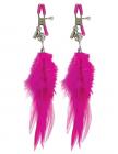 Fetish Fantasy Fancy Feather Nipple Clamps Pink Sex Toy Product