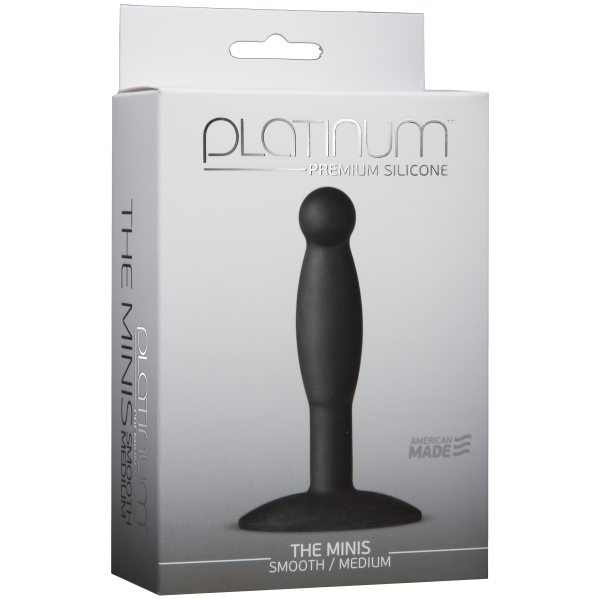 Platinum Premium Silicone The Minis Smooth Medium Black  Sex Toy Product