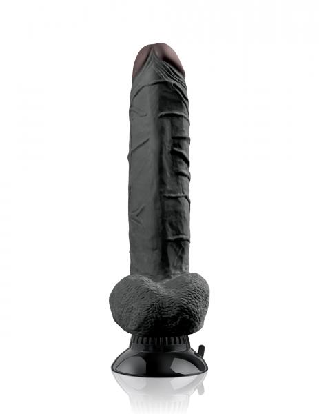 Real Feel Deluxe No 7 Black Vibrating Dildo Sex Toy Product