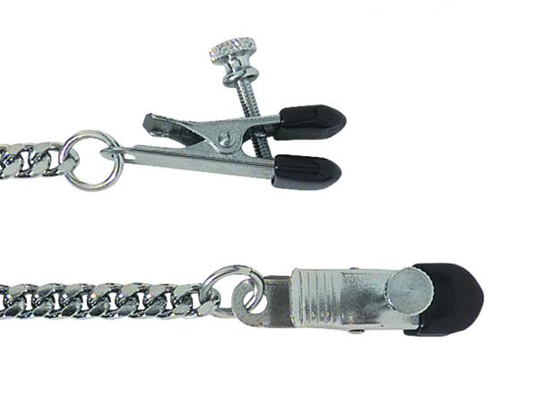 Classic Adjustable Nipple Clamps Rubber Tipped Sex Toy Product