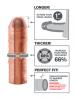 Fantasy X-tension Mega 1 inch Extension Beige Sex Toy Product Image 4