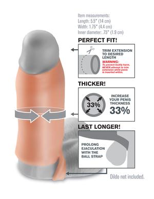 Fantasy X-tension Real Feel Enhancer Beige Sex Toy Product