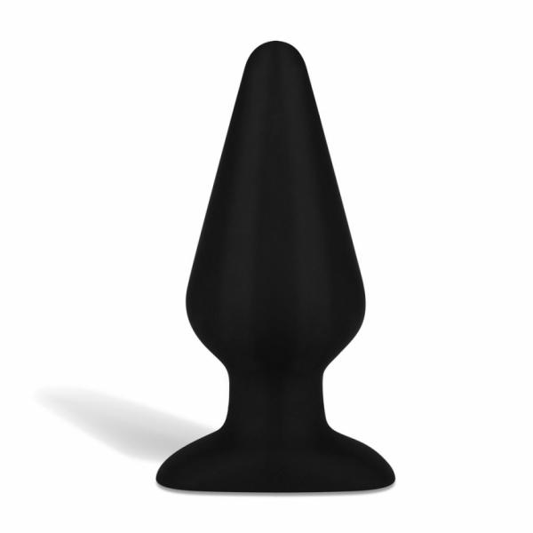 Hustler Anal Silicone Butt Plug 6 inches Black Sex Toy Product