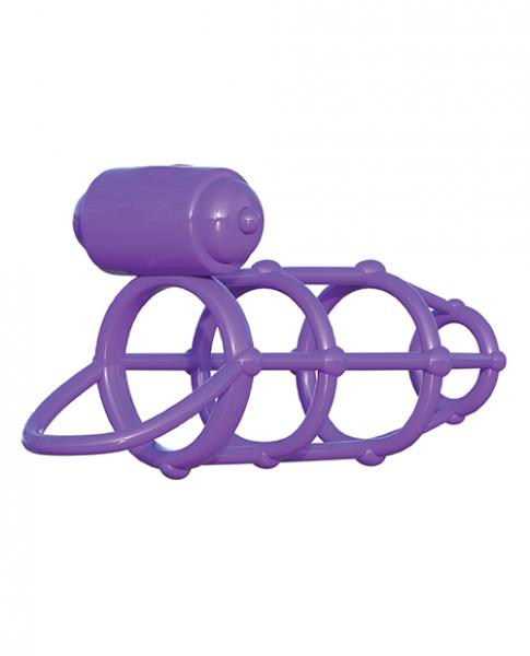 Fantasy C-Ringz Vibrating Climax Cage Purple Sex Toy Product