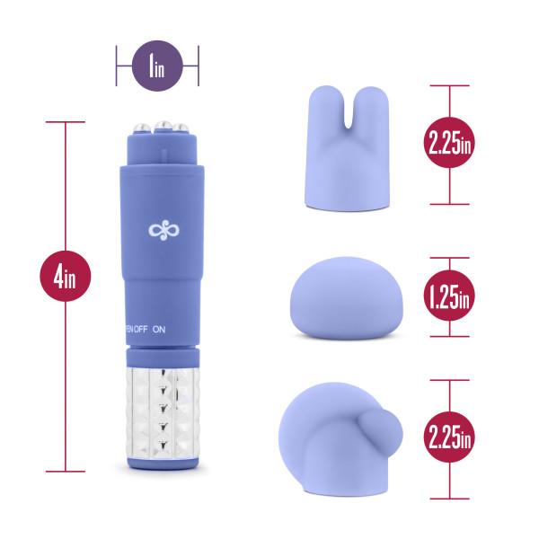 Revitalize Massage Kit with 3 Silicone Attachments Purple Sex Toy Product