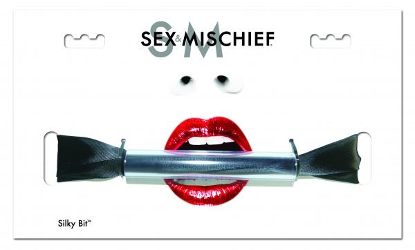 Sex & Mischief Silky Bit Gag Black Sex Toy Product