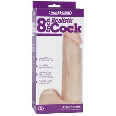 Vac-U-Lock 8" Realistic Cock - Beige Sex Toy Product