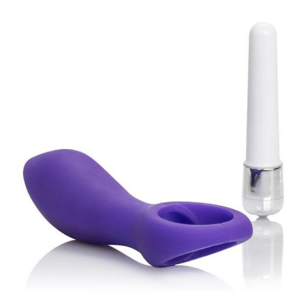 Vibrating Silicone Booty Probe Purple Sex Toy Product