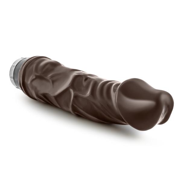 Dr Skin Vibe 6 8.75 inches Chocolate Brown Vibrating Dildo Sex Toy Product