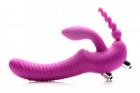 Strap U Regal Rider Triple G Vibrating Silicone Strapless Strap On Sex Toy Product