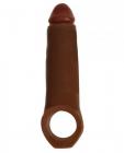 Jock Enhancer 2 inches Extender With Ball Strap Brown Sex Toy Product