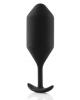 B-Vibe Snug Plug 5 Black Large Butt Plug Sex Toy Product Image 1